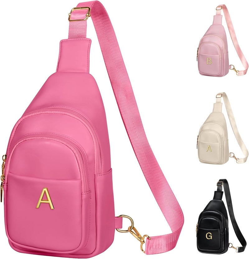Freesya Store Birthday Gifts for Women Teen Girls, Initial Crossbody Sling Bag, Travel Purse for Women, Friends Sister Gifts - Image 1